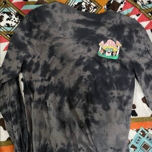 Eighty Eight Black and Gray Tie-Dye Long Sleeve Tee